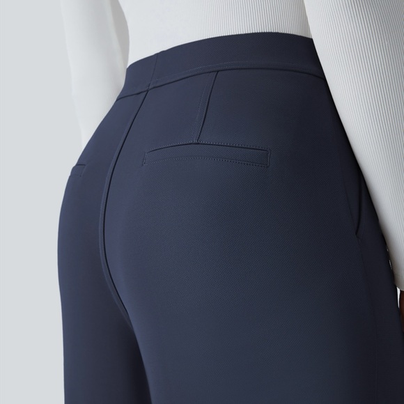 Halara Flex™ High Waisted Pocket Straight Leg Crepe Work Pants - Picture 5 of 5